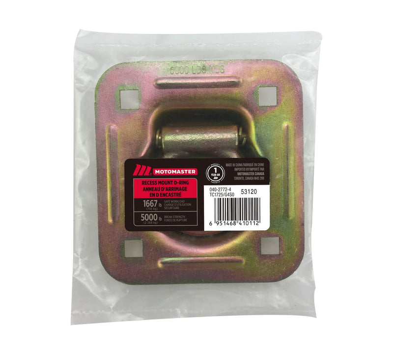 5,000-lb Heavy Duty D-Ring, Recessed Mountable M1924