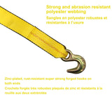 9,000-lb Tow Strap with Rust-Resistant Hooks, 2-in x 20-ft