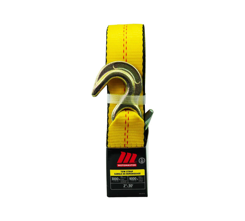9,000-lb Tow Strap, with Rust-Resistant Hooks, 2-in x 30-ft M8310