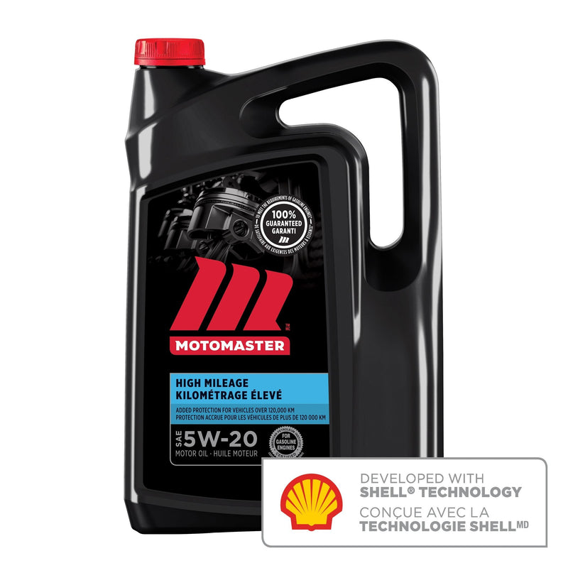 High Mileage 5W20 Conventional Engine/Motor Oil, 5-L G7454