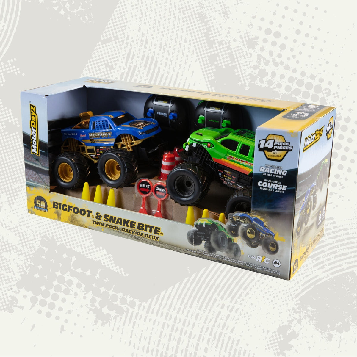 MotorDayz RC Monster Truck Twinpack - 1:24 Scale