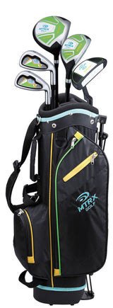 Junior Kids' Golf Club Set with Gold Stand Bag, Ages 5-8