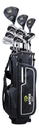Men's Complete Golf Club Set with Golf Stand Bag, Black