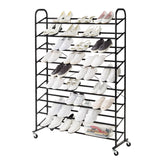 9 Tier Rolling Shoe Tower