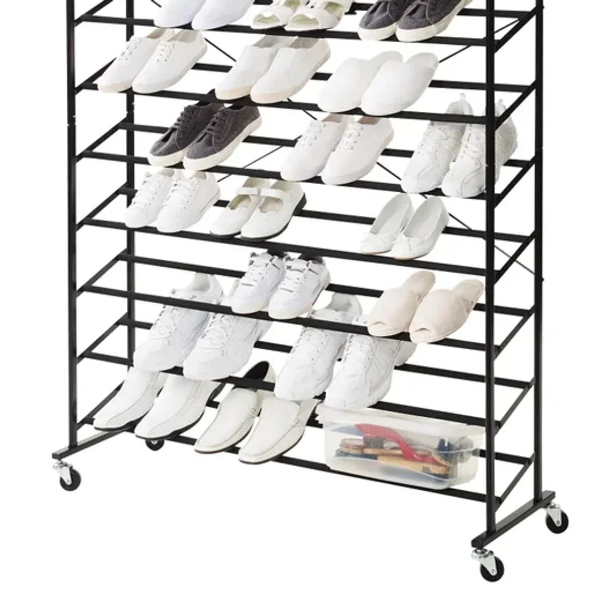 9 Tier Rolling Shoe Tower
