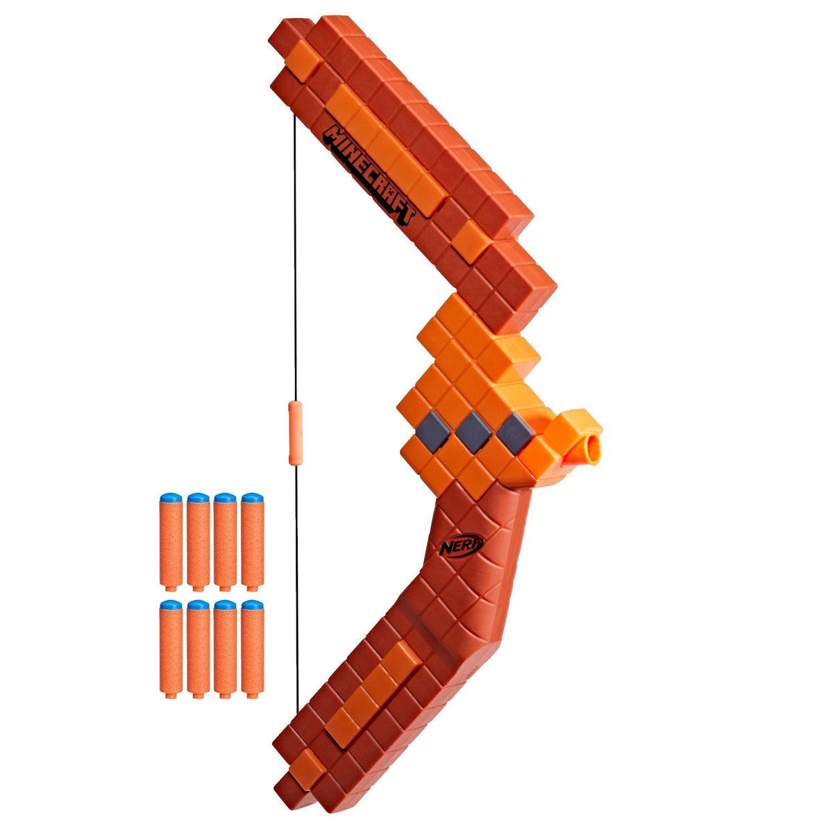 Bow Dart Blaster with Pull-Back Priming and 8 Darts