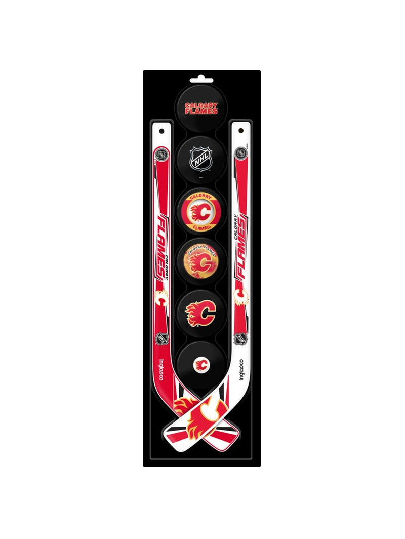 Mini Hockey Pucks & Sticks Set, 8-pcs X9277