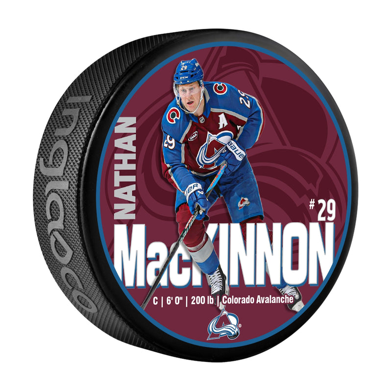 Nathan MacKinnon Hockey Puck, 6-oz F4813