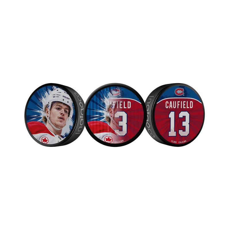 Cole Caufield Dual-Image Lenticular Hockey Puck, 6-oz L1684