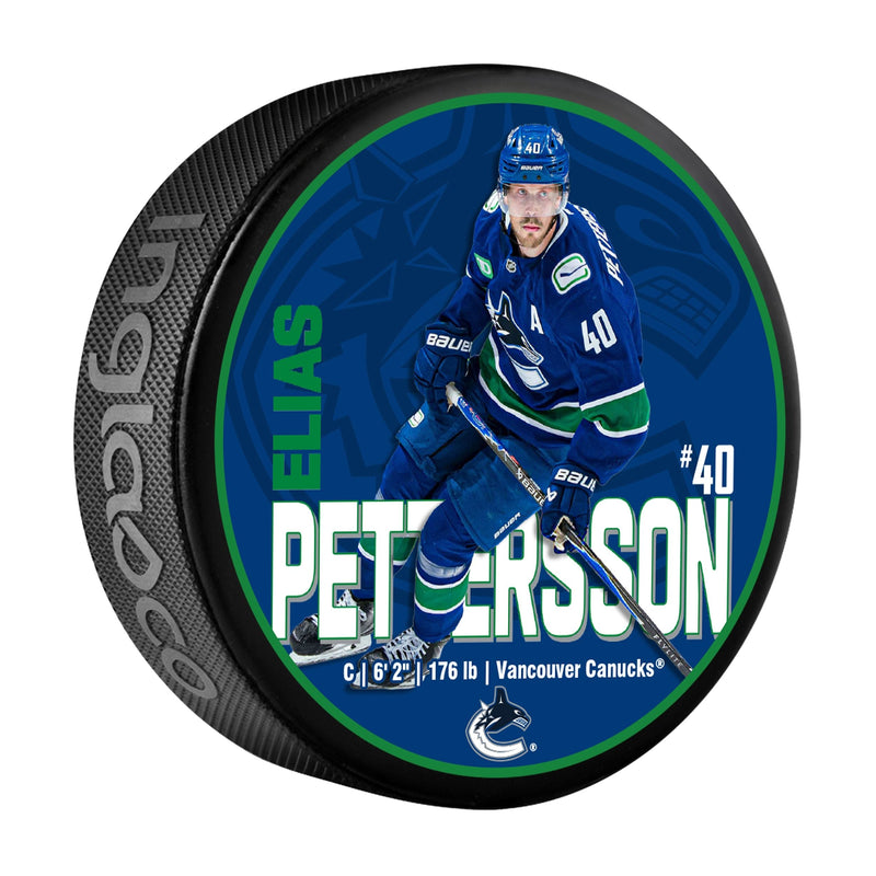 Elias Pettersson Hockey Puck, 6-oz R8964