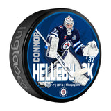Connor Hellebuyck Hockey Puck, 6-oz