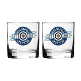 Hockey Rocks Glass, 2-pk