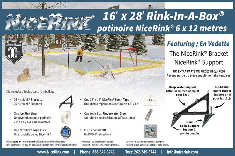 Outdoor Ice Rink Kit, 16-ft x 28-ft L5672