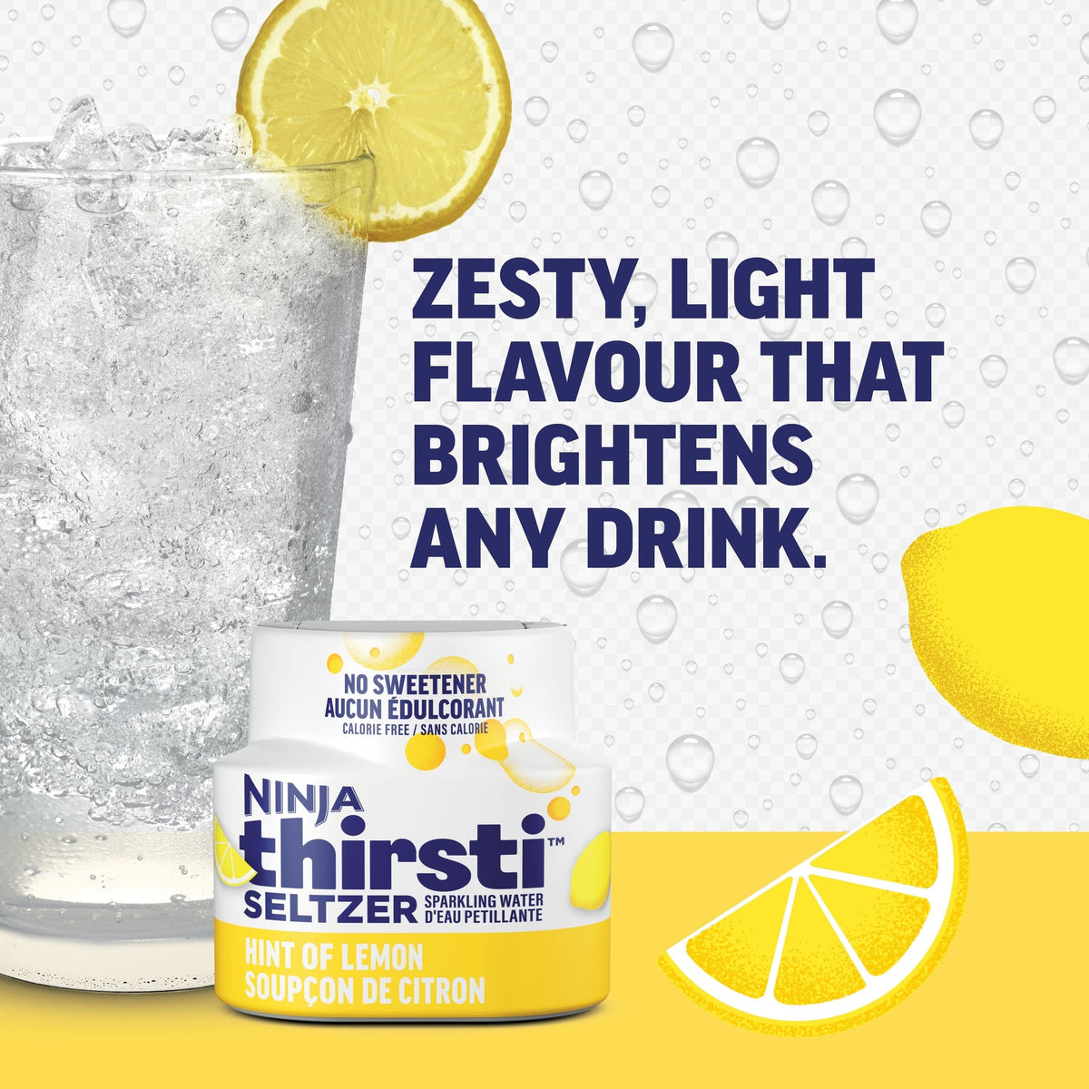 Ninja Thirsti SELTZER Lemon Flavoured Water Drops