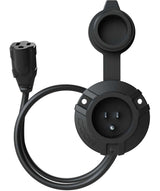 GCP1 AC Port Plug/Power Socket with 16-in Extension Cable, Waterproof