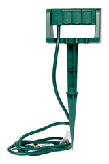 3-Outlet Outdoor Power Stake with 6-ft Cord, Green