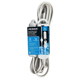 6-ft 13A 6-Outlet/1-USB-C White Indoor Twin Extension Cord