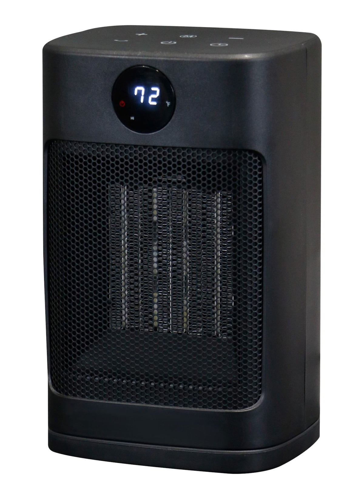 Digital Electric Personal Ceramic Heater with Remote, 1500W, Black