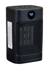 Digital Electric Personal Ceramic Heater with Remote, 1500W, Black