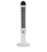 Oscillating Tower Fan, Remote Control, 3-Speed, White, 45-in