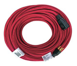 Outdoor Locking Extension Cord with Grounded Outlet, 98-ft 5-in, Red