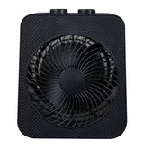 Portable 2-In-1 Personal Heater & Fan, 1500W, Black