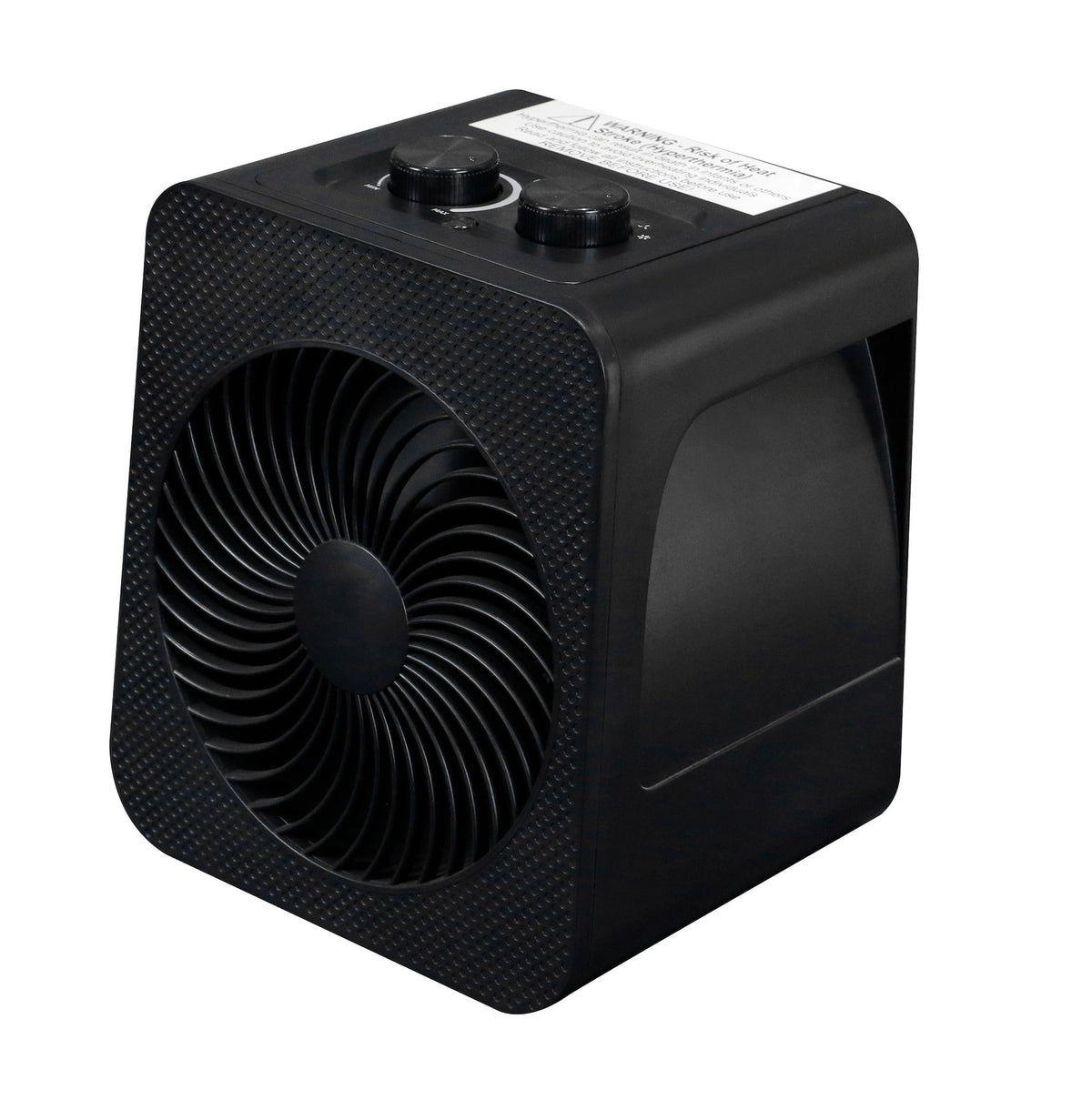 Portable 2-In-1 Personal Heater & Fan, 1500W, Black