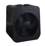 Portable 2-In-1 Personal Heater & Fan, 1500W, Black