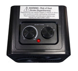 Portable 2-In-1 Personal Heater & Fan, 1500W, Black