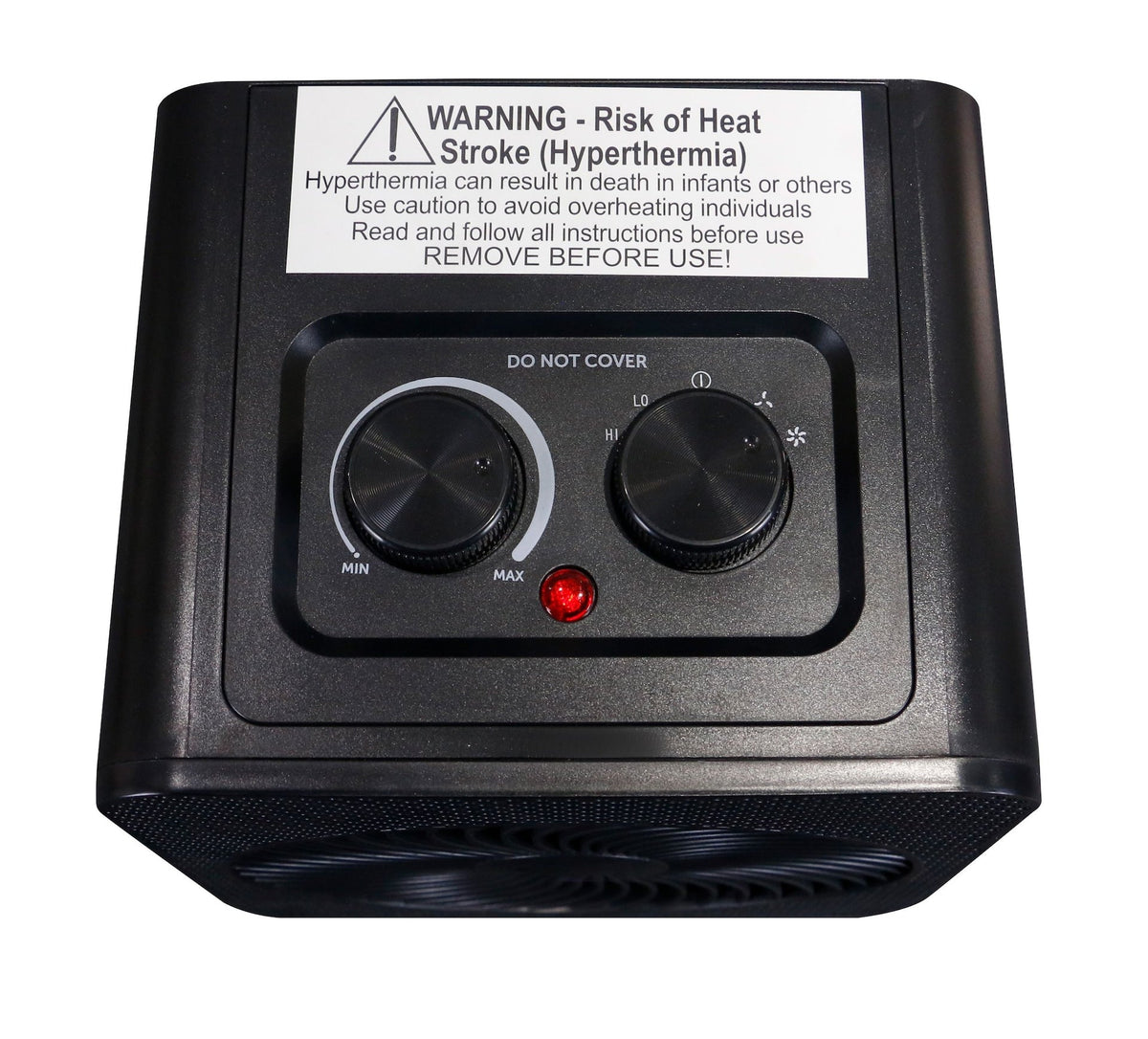 Portable 2-In-1 Personal Heater & Fan, 1500W, Black