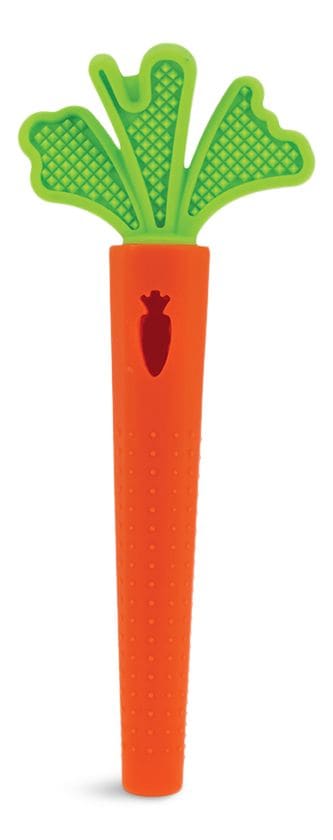 BPA-Free Hollow Silicone Sensory Carrot Teething Tube Q8188