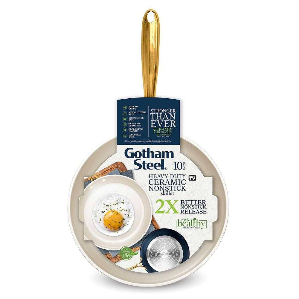 OB Steel Natural Collection Nonstick Fry Pan, Dishwasher-safe, 10-in