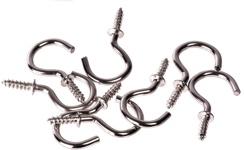Cup Hooks Set, Nickel, 7/8-in, 40-pk K204