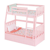Toy Bunk Bed Playset with Accessories for Ages 3+