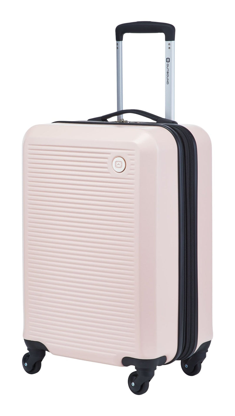 Hardside Carry-On Spinner Flex Travel Suitcase, Pink, 21-5/8-in W436
