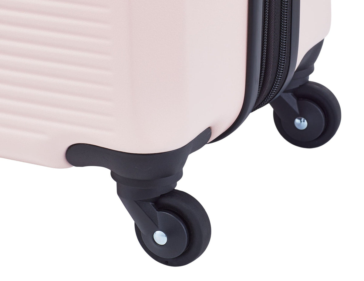 Outbound Hardside Carry-On Spinner Flex Travel Suitcase, Pink, 21-5/8-in