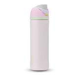Stainless Steel Insulated Portable Reusable Water Bottle, 24-oz, Various Colours, with Built-in Straw