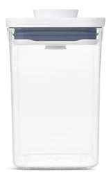 POP Square Plastic Food Storage Container, 1-L, Small, with Airtight Seal