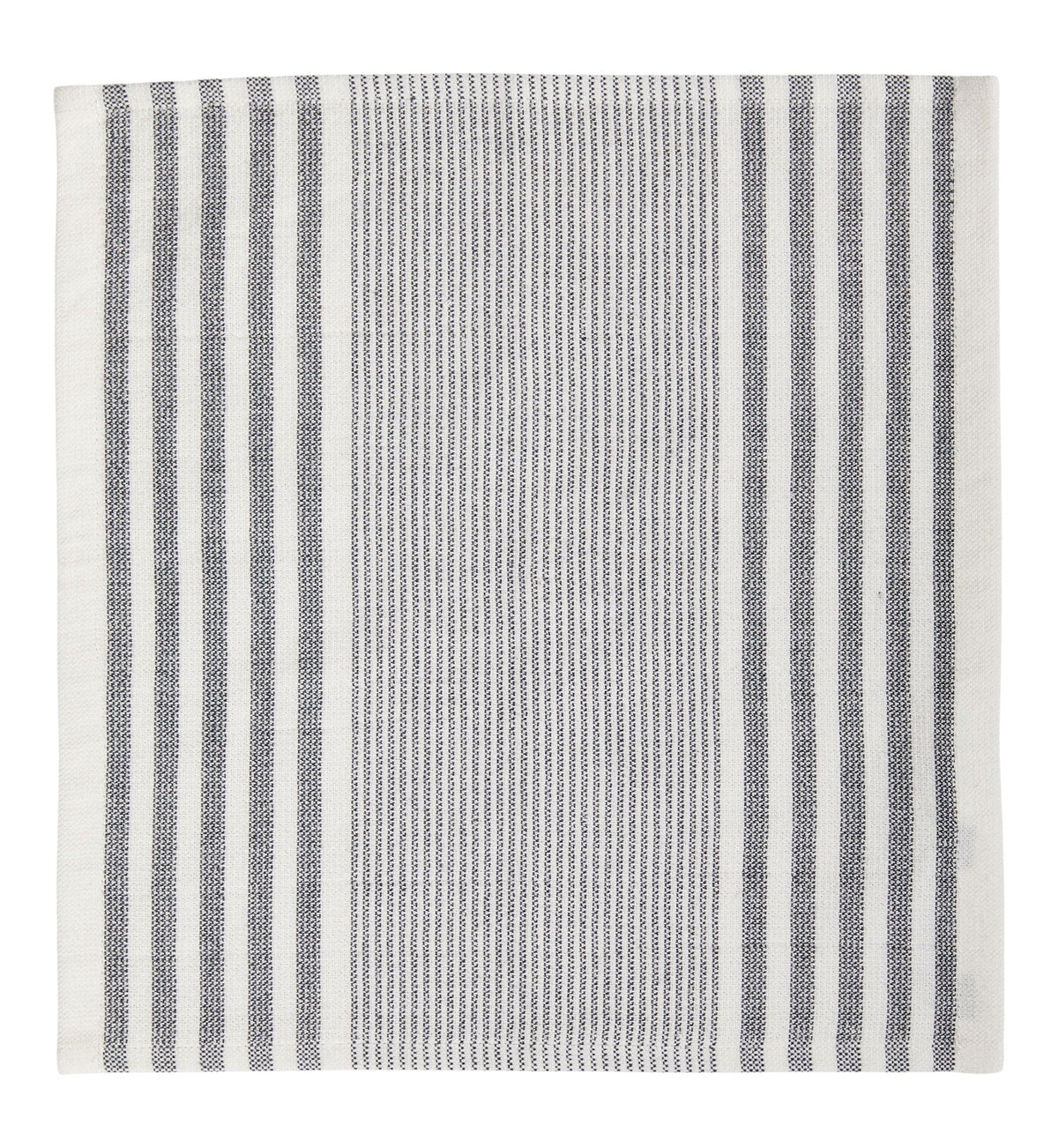 All-Purpose Striped Cotton Terry Square Dish Cloths, Grey, 4-pk