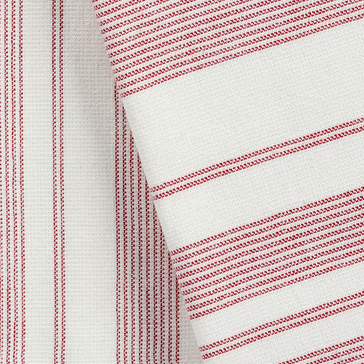 All-Purpose Striped Flatweave Terry Kitchen Towels, Red, 2-pk