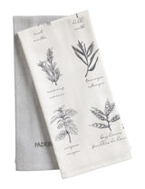 All-Purpose Vegetable-Print Cotton Kitchen Towels, 2-pk