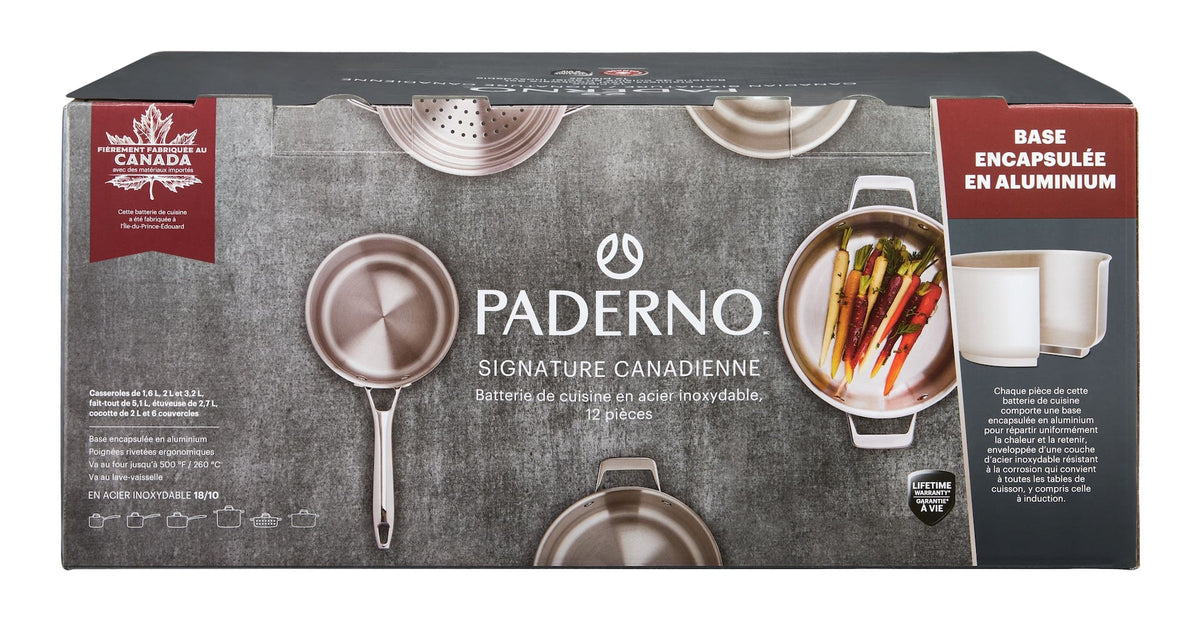 Canadian Signature Stainless Steel Cookware Set, 12-pc