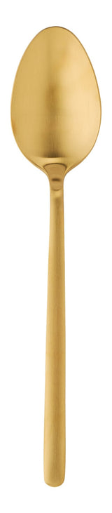 Chelsey Satin Gold Finish Slim Round Stainless Steel Flatware Set, Serves 4, 20-pc