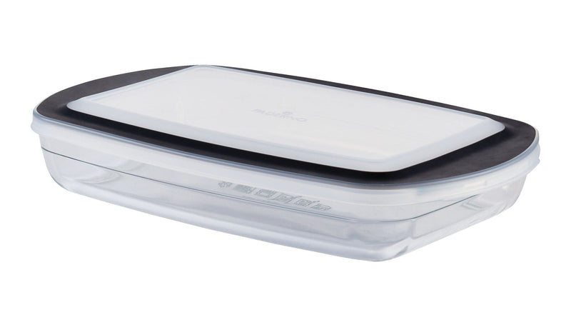 Glass Rectangular Baking Dish with Lid, 2.8-qt Y4501