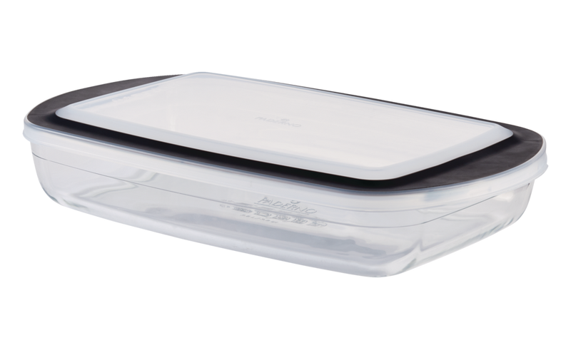 Glass Rectangular Baking Dish with Lid, 3.8-qt T893
