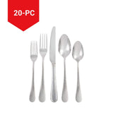 Hammered Flatware Set, Serves 4, 20-pc