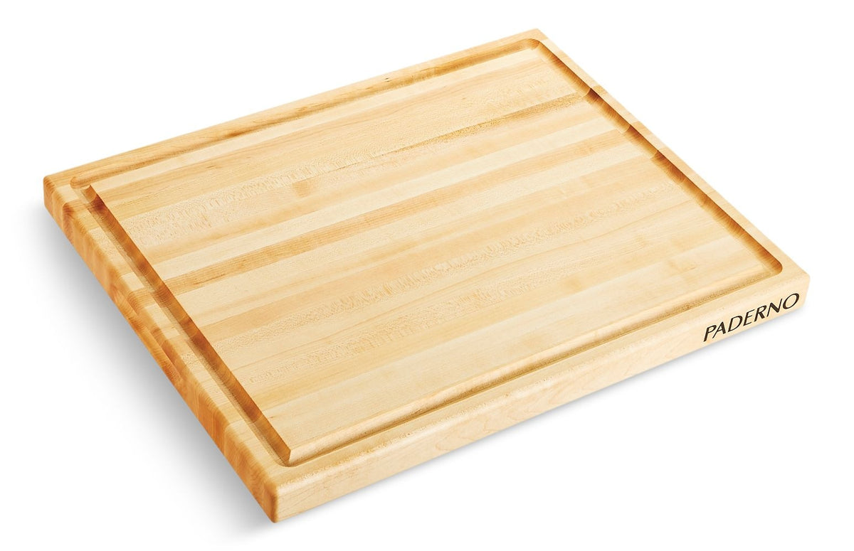 Maple Hardwood Cutting Board, Grip Handles, 16 x 20-in