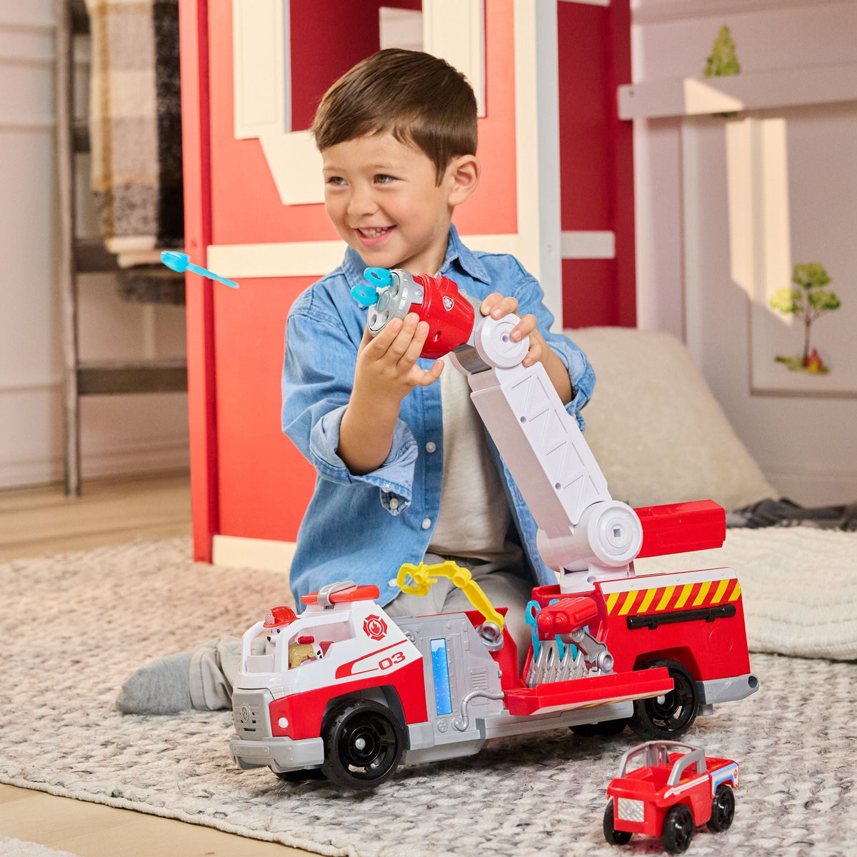Fire Rescue Deluxe Playset for Ages 3+, 14-pc