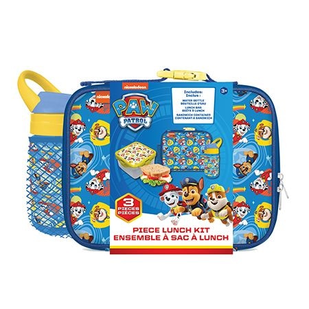 Kids' Insulated Soft Lunch Bag Set with Food Container, Blue, 3-pc