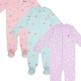 Pekkle Infant Organic Cotton Sleeper, 3-pack